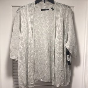 3/$20 NWT Cyrus Silver Open Front Cardigan